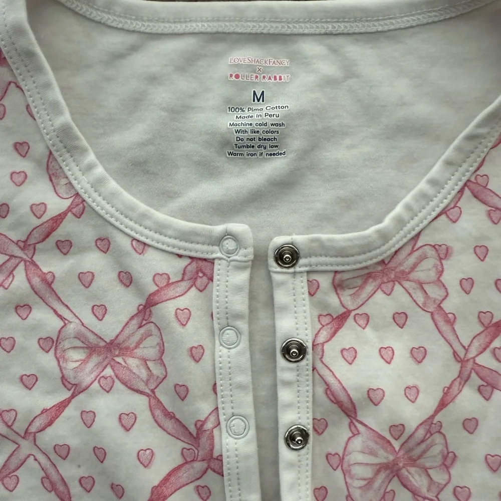 Roller Rabbit x LoveShackFancy Collab Baby Bow Hearts - Picture 2 of 3
